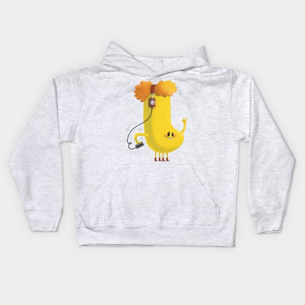 Lemmy the Yellow Monster Kids Hoodie by ninnymuggins